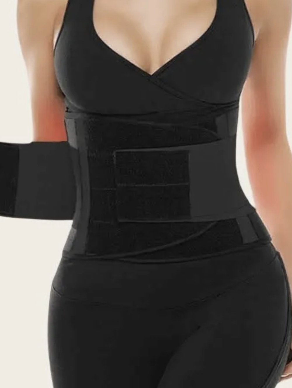 Shaperx Women's Black Waist Trainer Belt Size Large